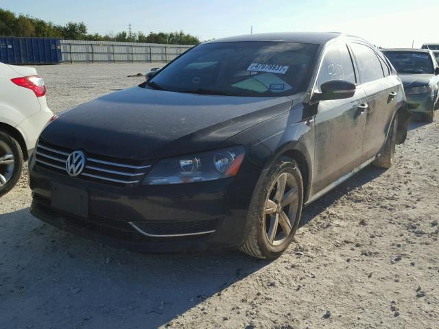 1VWAT7A36EC028787 - 2014 VOLKSWAGEN PASSAT S BLACK photo 2