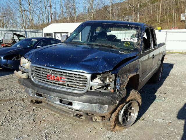 1GTHK29U52E224000 - 2002 GMC SIERRA K25 BLUE photo 2