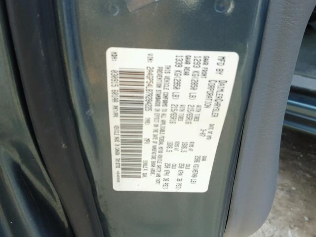 2A4GP54L87R284225 - 2007 CHRYSLER TOWN & COU TEAL photo 10