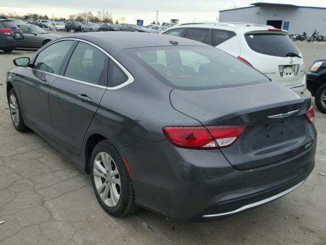 1C3CCCAB7FN710471 - 2015 CHRYSLER 200 LIMITE GRAY photo 3