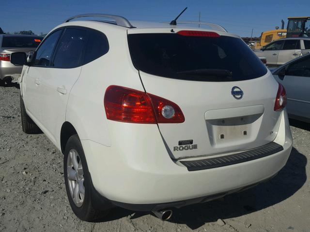 JN8AS58T08W300256 - 2008 NISSAN ROGUE S WHITE photo 3