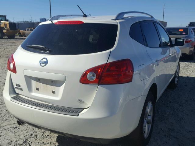 JN8AS58T08W300256 - 2008 NISSAN ROGUE S WHITE photo 4