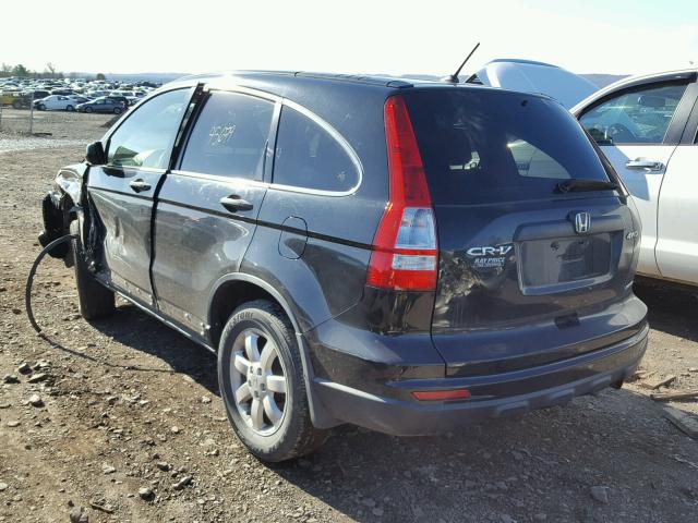 JHLRE4H40BC027596 - 2011 HONDA CR-V SE BLACK photo 3