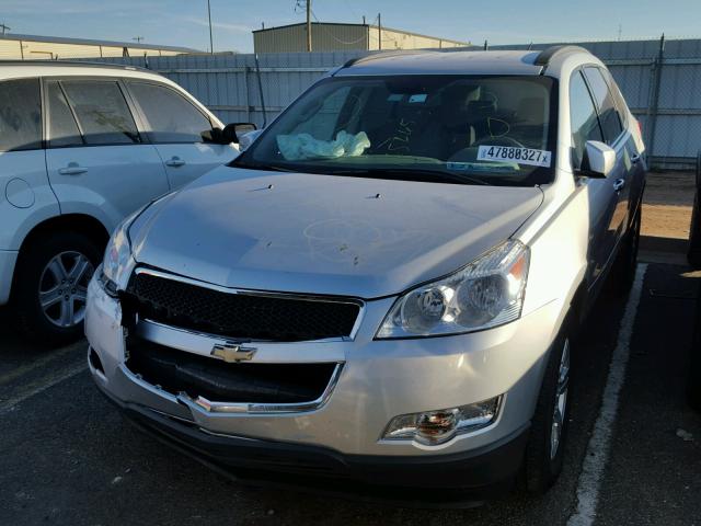 1GNKVJED0CJ145265 - 2012 CHEVROLET TRAVERSE L SILVER photo 2