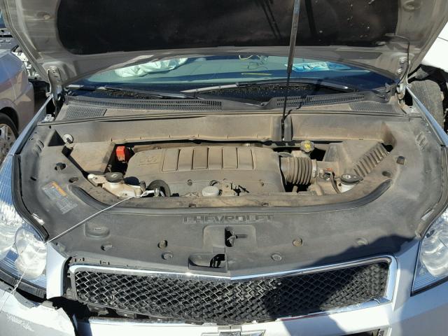 1GNKVJED0CJ145265 - 2012 CHEVROLET TRAVERSE L SILVER photo 7