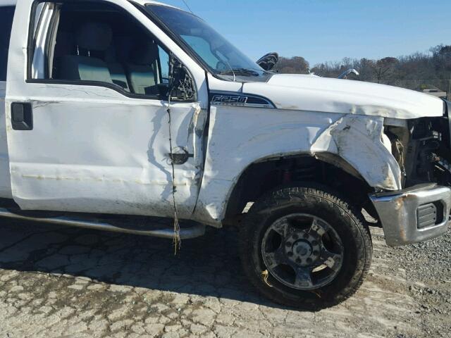 1FT7X2BT9CEA13351 - 2012 FORD F250 SUPER WHITE photo 9