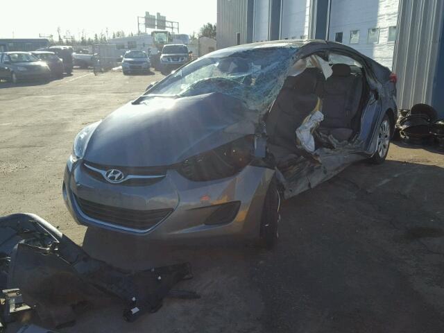 5NPDH4AE1DH293928 - 2013 HYUNDAI ELANTRA GL GRAY photo 2