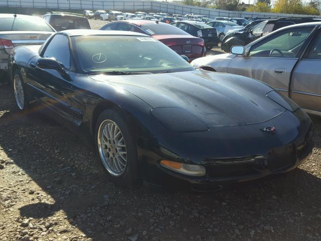 1G1YY22G815123897 - 2001 CHEVROLET CORVETTE BLACK photo 1