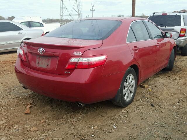 4T1BK46K78U060814 - 2008 TOYOTA CAMRY LE RED photo 4