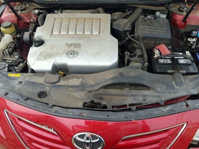 4T1BK46K78U060814 - 2008 TOYOTA CAMRY LE RED photo 7