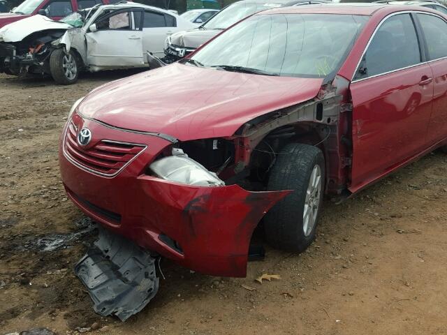 4T1BK46K78U060814 - 2008 TOYOTA CAMRY LE RED photo 9