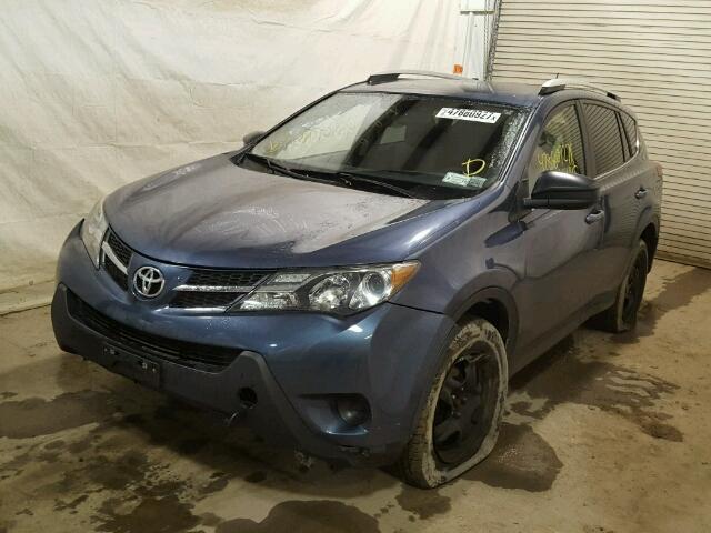 JTMBFREV2DD028378 - 2013 TOYOTA RAV4 LE Կապույտ լուսանկար 2