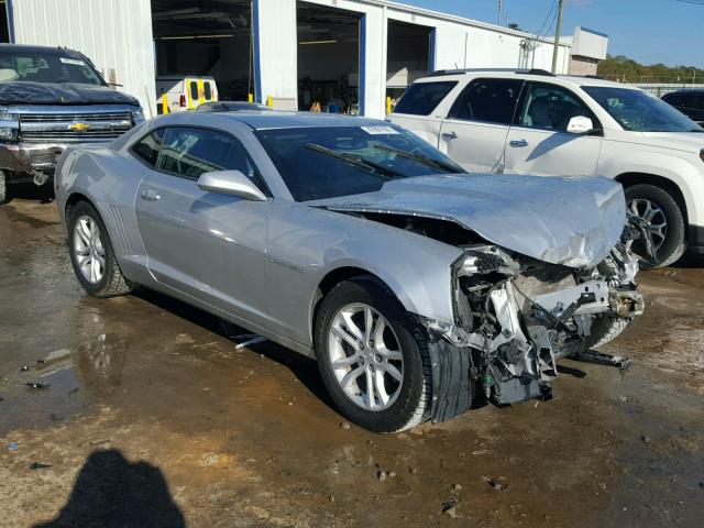 2G1FB1E3XD9116713 - 2013 CHEVROLET CAMARO LT SILVER photo 1