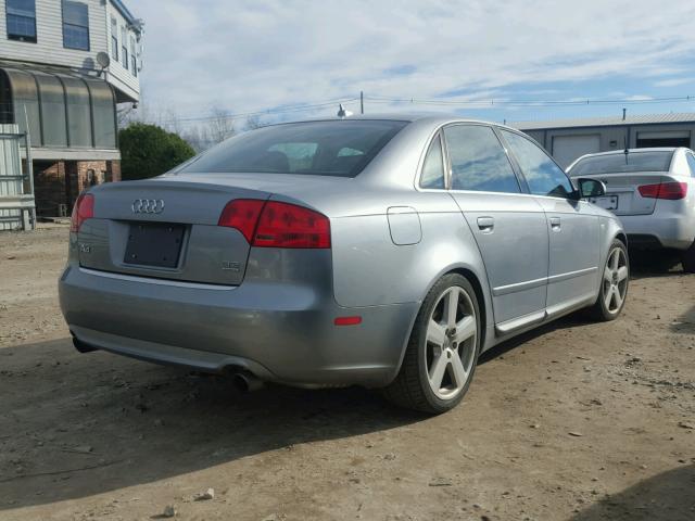 WAUDH78E48A088752 - 2008 AUDI A4 3.2 QUA SILVER photo 4