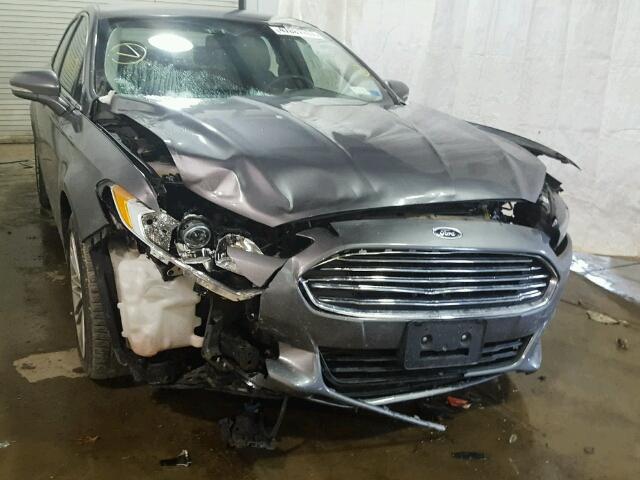 3FA6P0H95DR339941 - 2013 FORD FUSION SE GRAY photo 9