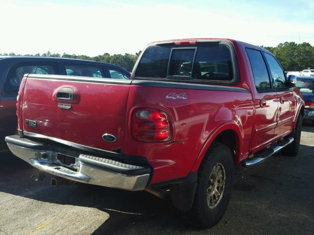 1FTRW08L21KD94188 - 2001 FORD F150 SUPER RED photo 4