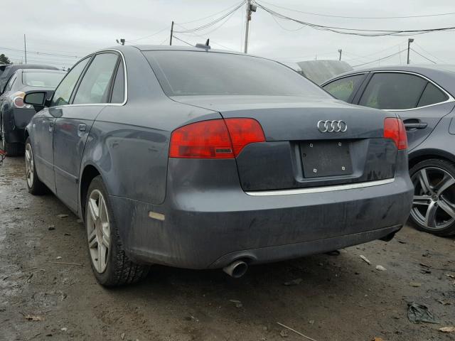 WAUAF78E56A136541 - 2006 AUDI A4 2 GRAY photo 3