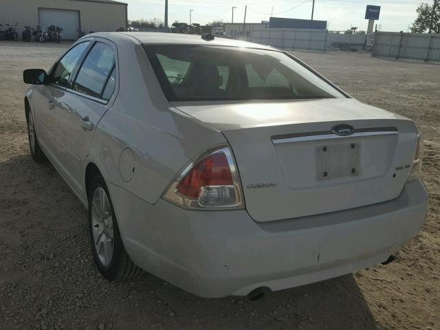 3FAHP08169R168370 - 2009 FORD FUSION SEL WHITE photo 3