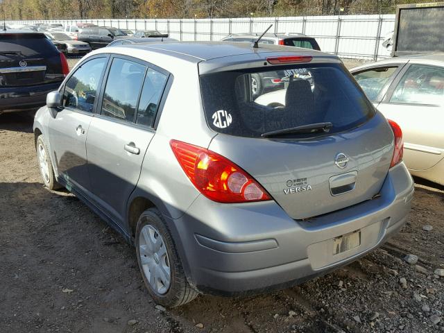 3N1BC1CP1CK247347 - 2012 NISSAN VERSA S GRAY photo 3