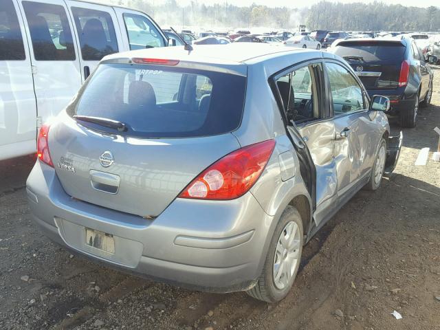 3N1BC1CP1CK247347 - 2012 NISSAN VERSA S GRAY photo 4