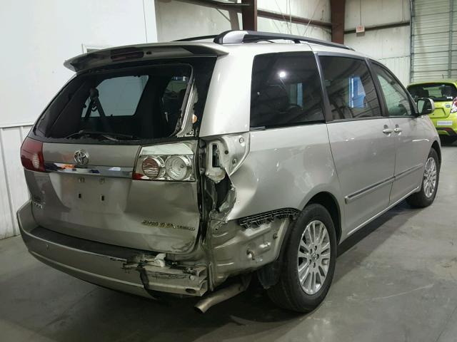 5TDZK22C97S096934 - 2007 TOYOTA SIENNA XLE SILVER photo 4