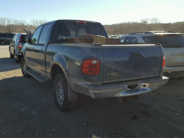 1FTRW08L81KB89023 - 2001 FORD F150 SUPER BLUE photo 3