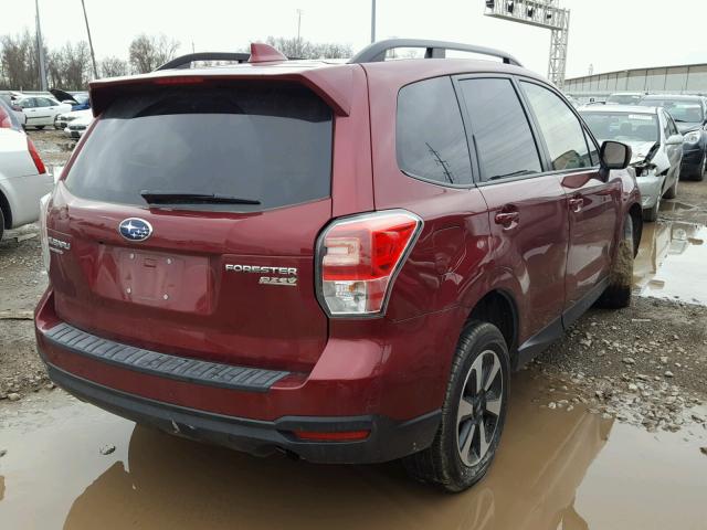 JF2SJAEC1HH548912 - 2017 SUBARU FORESTER 2 MAROON photo 4