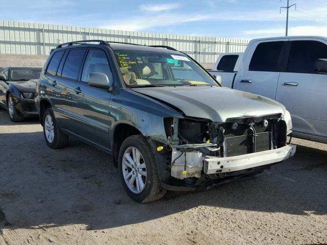 JTEEW21A370041395 - 2007 TOYOTA HIGHLANDER GREEN photo 1