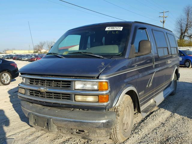 1GBFG15M1X1089271 - 1999 CHEVROLET EXPRESS G1 TEAL photo 2