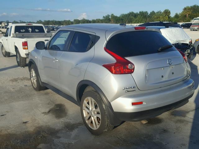 JN8AF5MR9DT212946 - 2013 NISSAN JUKE S SILVER photo 3