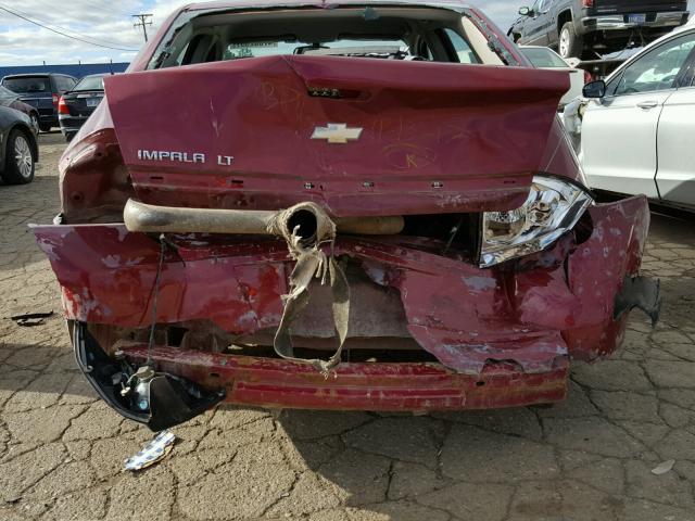 2G1WT58K069217799 - 2006 CHEVROLET IMPALA LT BURGUNDY photo 9