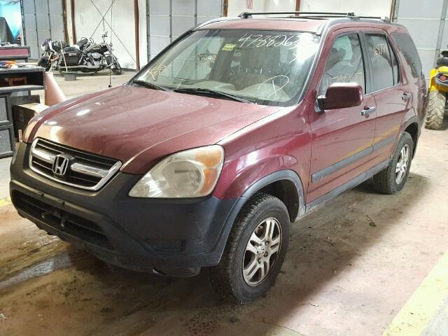 SHSRD78813U113002 - 2003 HONDA CR-V EX MAROON photo 2