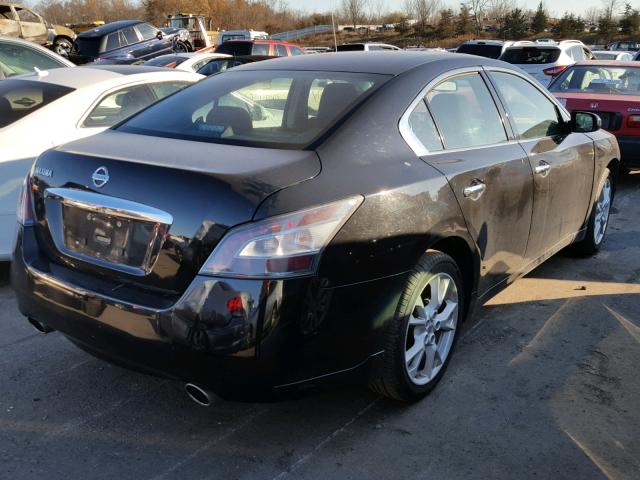 1N4AA5AP4EC444486 - 2014 NISSAN MAXIMA S BLACK photo 4