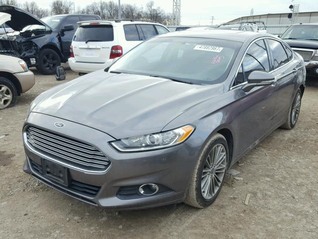 3FA6P0HR1DR253185 - 2013 FORD FUSION SE GRAY photo 2