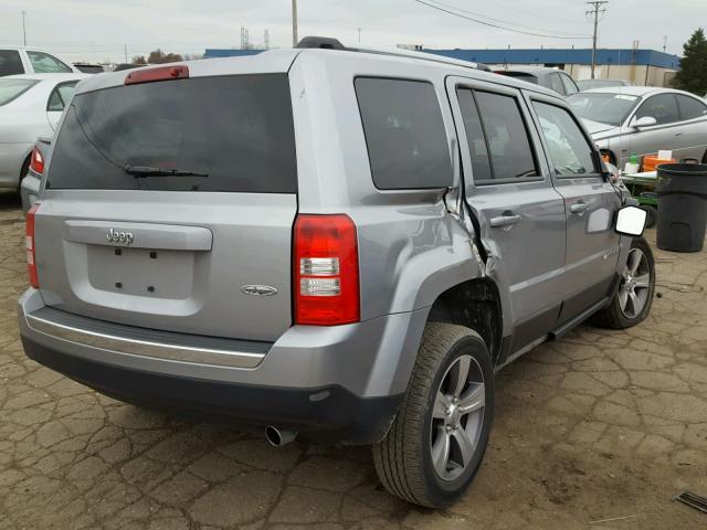 1C4NJPFA3GD710170 - 2016 JEEP PATRIOT LA SILVER photo 4