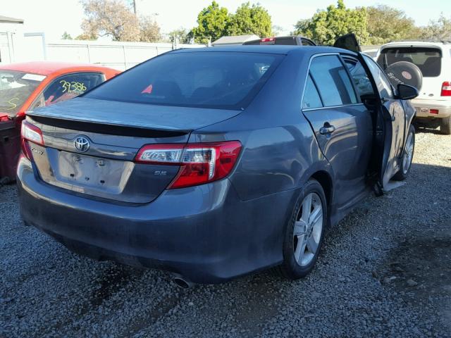 4T1BF1FK2EU417461 - 2014 TOYOTA CAMRY L CHARCOAL photo 4