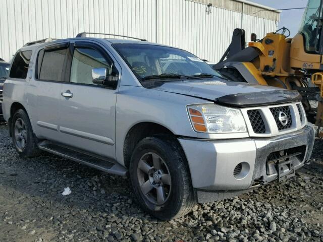 5N1AA08B84N708377 - 2004 NISSAN ARMADA SE SILVER photo 1