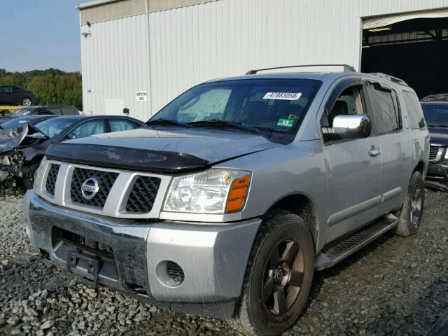 5N1AA08B84N708377 - 2004 NISSAN ARMADA SE SILVER photo 2