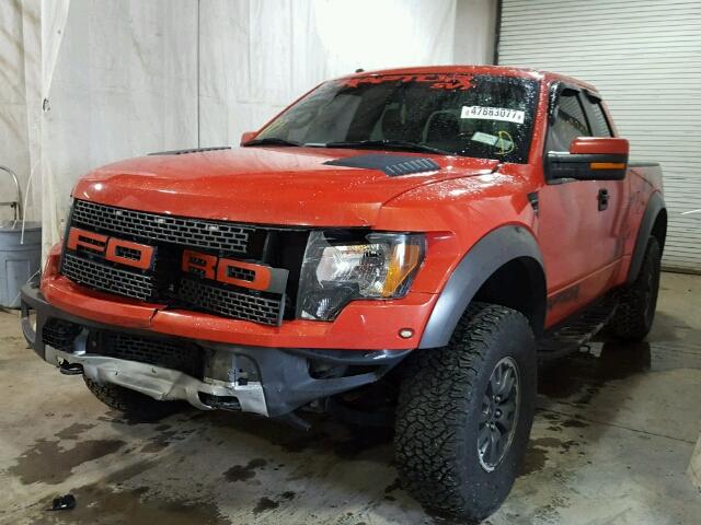 1FTEX1EV8AFA22368 - 2010 FORD F150 SUPER RED photo 2