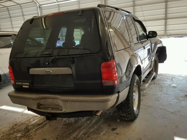 1FMYU70E81UA54809 - 2001 FORD EXPLORER S BLACK photo 4