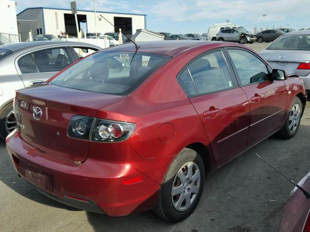 JM1BK32G791254343 - 2009 MAZDA 3 I RED photo 4