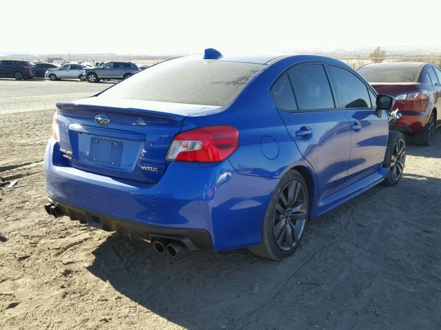 JF1VA1E67H9812947 - 2017 SUBARU WRX PREMIU BLUE photo 4