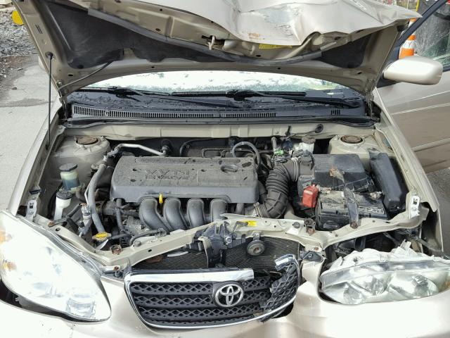 2T1BR32E55C496645 - 2005 TOYOTA COROLLA CE GOLD photo 7