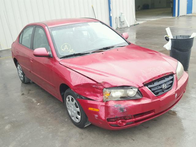 KMHDN46D74U833437 - 2004 HYUNDAI ELANTRA GL BURGUNDY photo 1