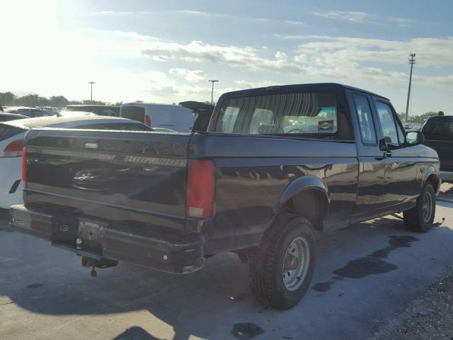 1FTEX15Y1PKA44710 - 1993 FORD F150 BLACK photo 4