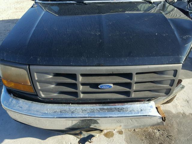 1FTEX15Y1PKA44710 - 1993 FORD F150 BLACK photo 7