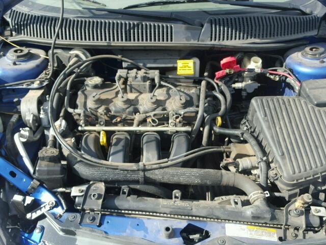 1B3ES56C45D254407 - 2005 DODGE NEON SXT BLUE photo 7