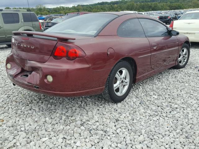 4B3AG42G73E153175 - 2003 DODGE STRATUS SE BURGUNDY photo 4