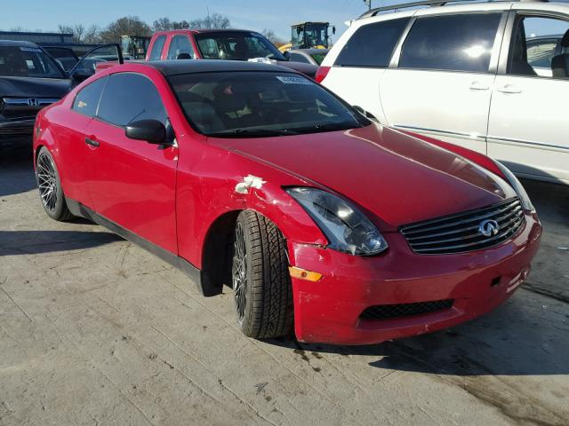 JNKCV54E23M220432 - 2003 INFINITI G35 RED photo 1