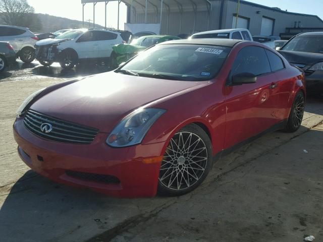 JNKCV54E23M220432 - 2003 INFINITI G35 RED photo 2